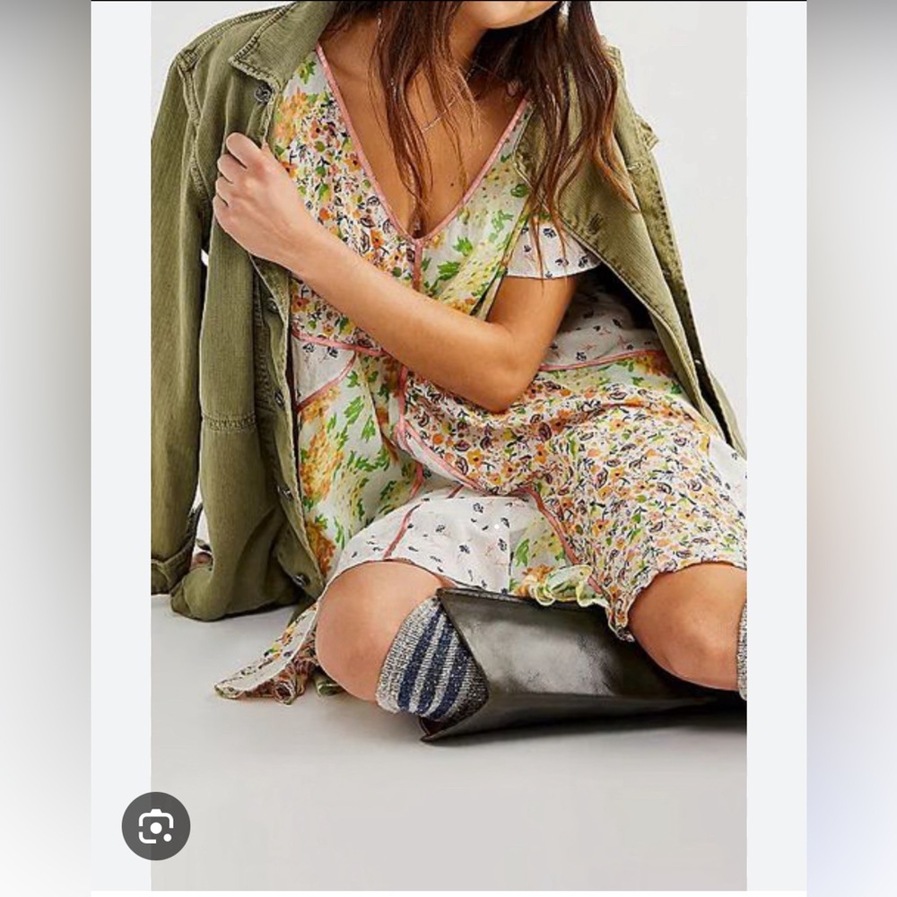 Free People Ivory Wildflower
Patchwork Mini Dress size M